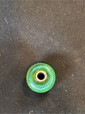 Trollbeads Turquoise Feather Glass Bead